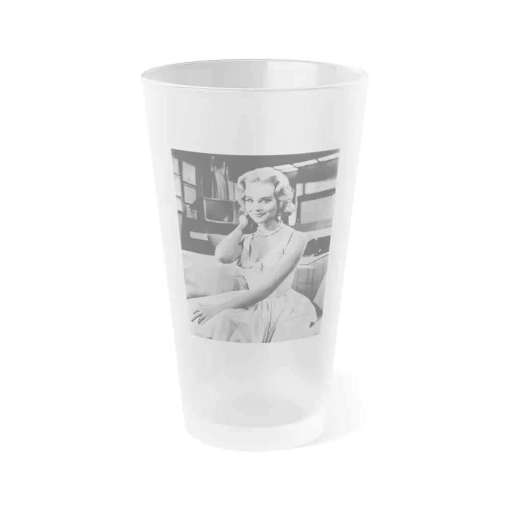 Diane McBain #03 (Vintage Female Icon) Frosted Pint Glass 16oz-16oz-Frosted-Go Mug Yourself