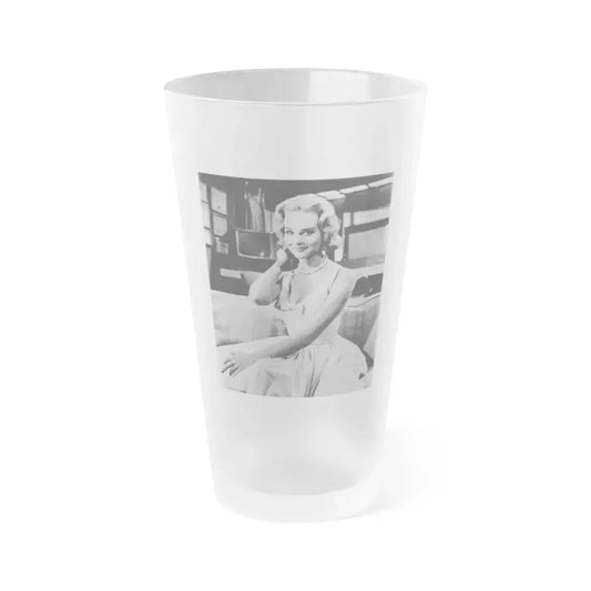 Diane McBain #03 (Vintage Female Icon) Frosted Pint Glass 16oz 16oz Frosted - Go Mug Yourself