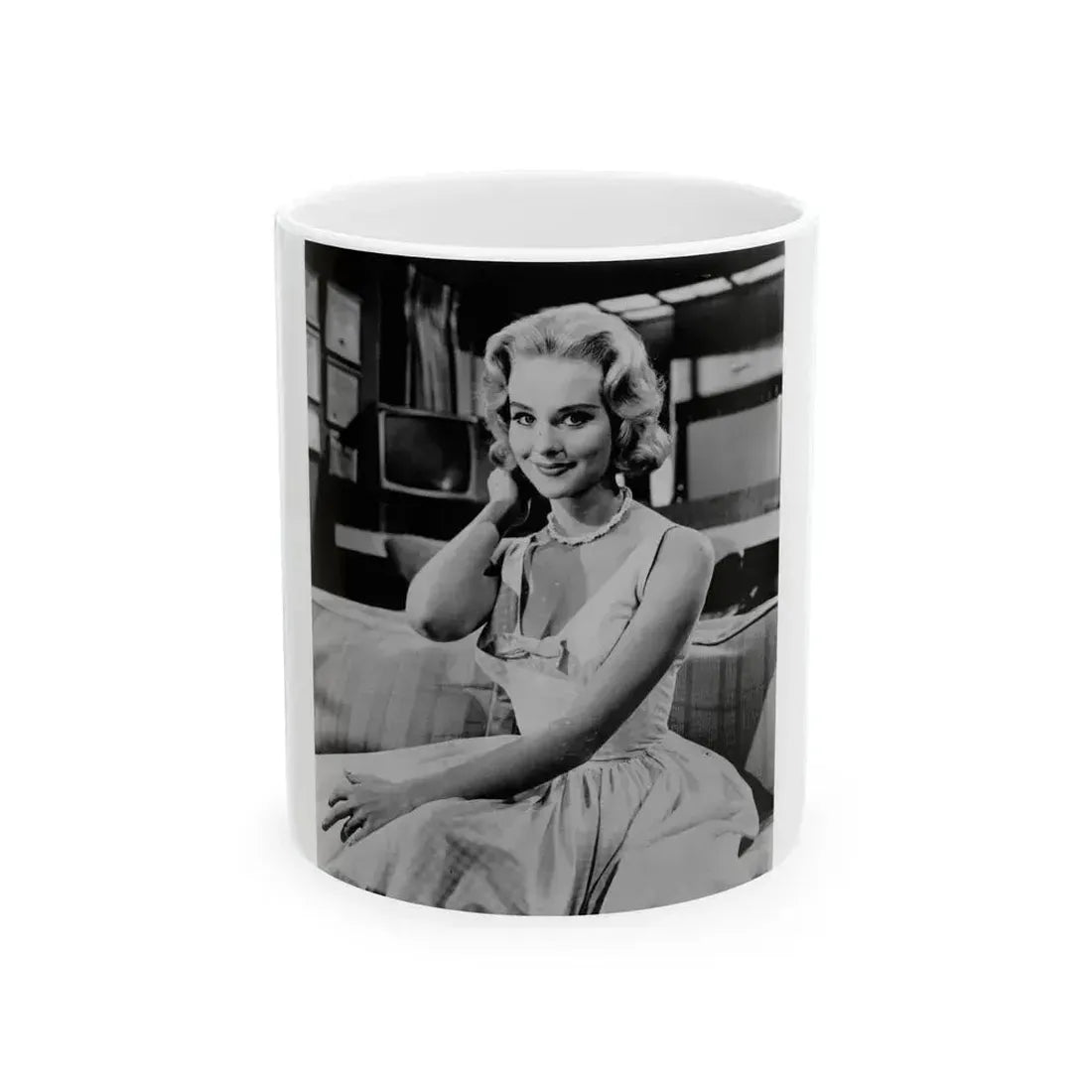 Diane McBain #03 (Vintage Female Icon) White Coffee Mug 11oz - Go Mug Yourself
