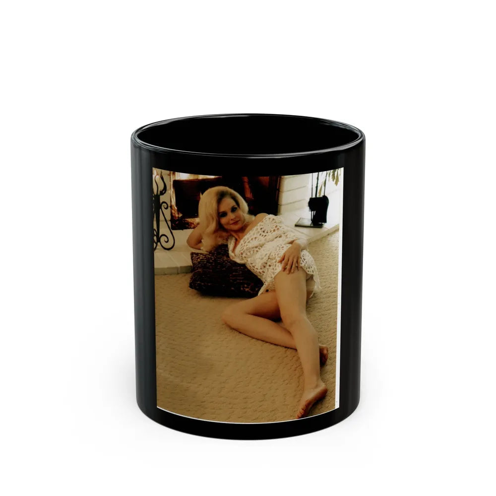 Diane McBain #04 (Vintage Female Icon) Black Coffee Mug-11oz-Go Mug Yourself