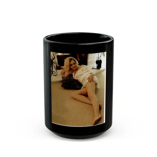 Diane McBain #04 (Vintage Female Icon) Black Coffee Mug 15oz - Go Mug Yourself