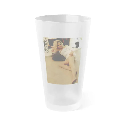 Diane McBain #04 (Vintage Female Icon) Frosted Pint Glass 16oz 16oz Frosted - Go Mug Yourself
