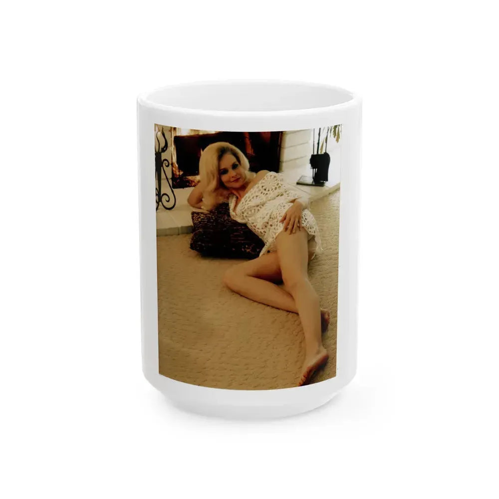 Diane McBain #04 (Vintage Female Icon) White Coffee Mug 15oz - Go Mug Yourself
