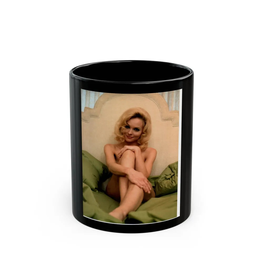 Diane McBain #08 (Vintage Female Icon) Black Coffee Mug-11oz-Go Mug Yourself