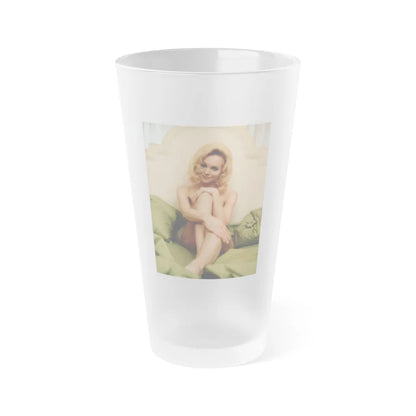 Diane McBain #08 (Vintage Female Icon) Frosted Pint Glass 16oz-16oz-Frosted-Go Mug Yourself