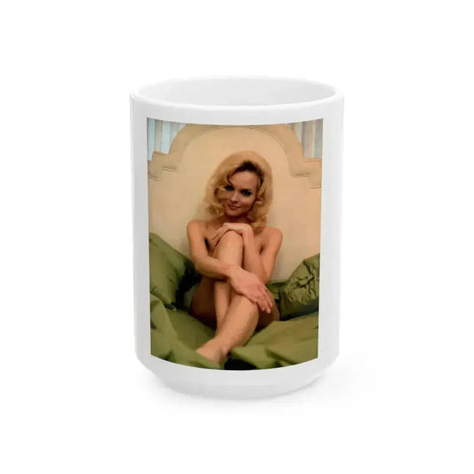 Diane McBain #08 (Vintage Female Icon) White Coffee Mug 15oz - Go Mug Yourself