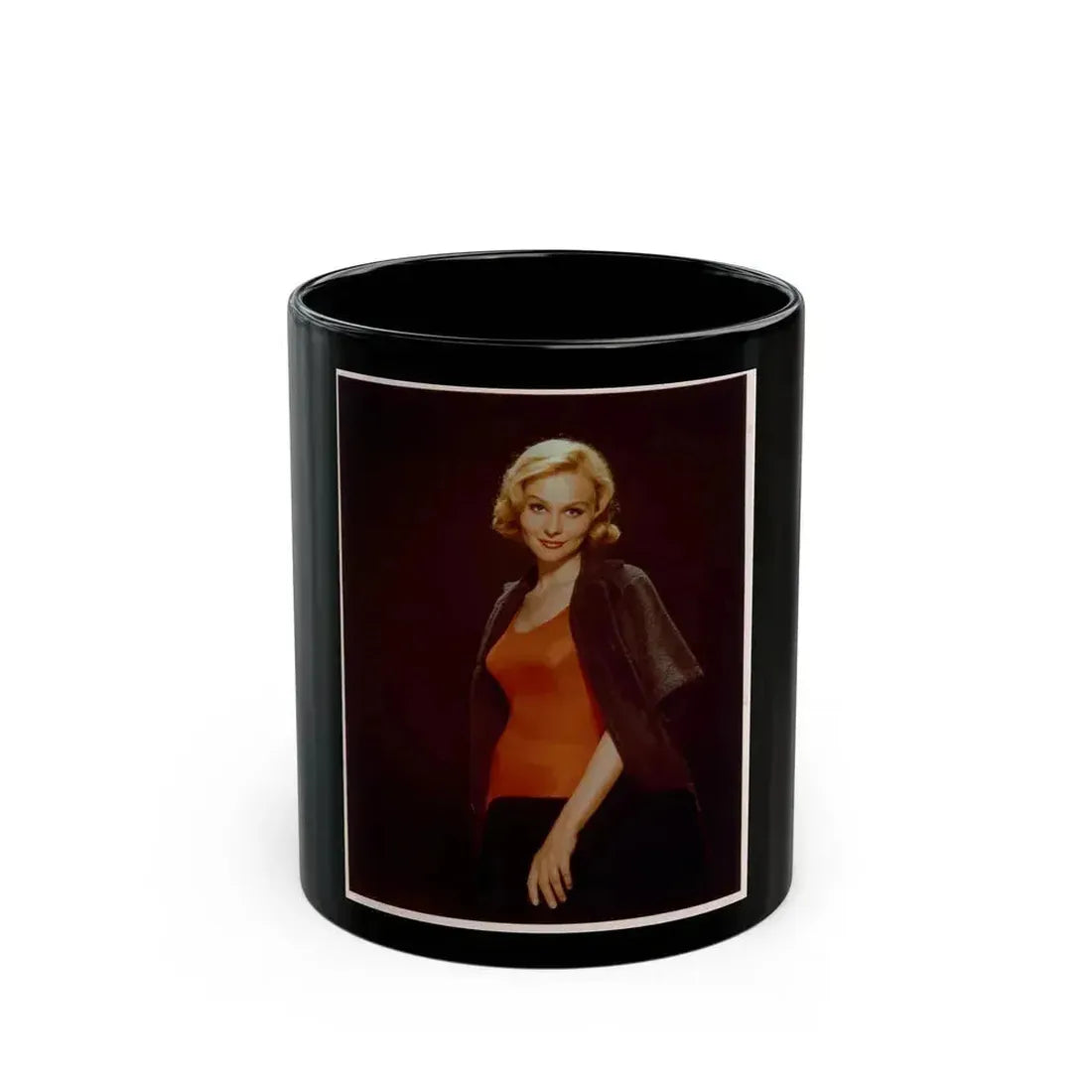 Diane McBain #11 (Vintage Female Icon) Black Coffee Mug 11oz - Go Mug Yourself