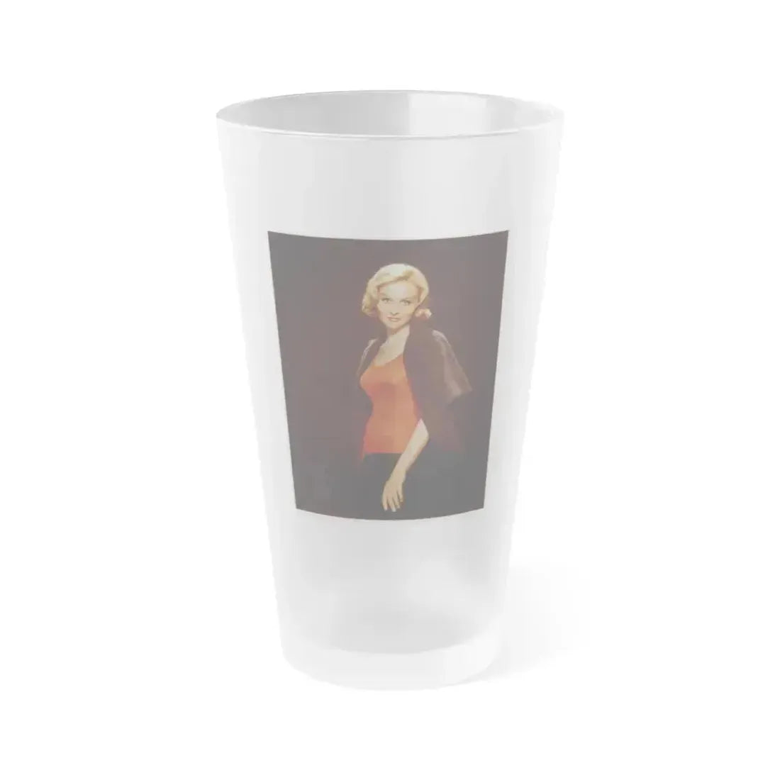 Diane McBain #11 (Vintage Female Icon) Frosted Pint Glass 16oz 16oz Frosted - Go Mug Yourself