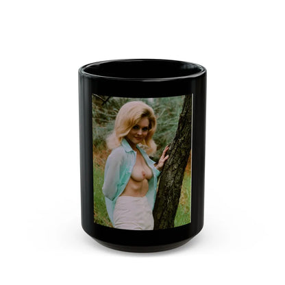 Diane McBain #12 (Vintage Female Icon) Black Coffee Mug-15oz-Go Mug Yourself