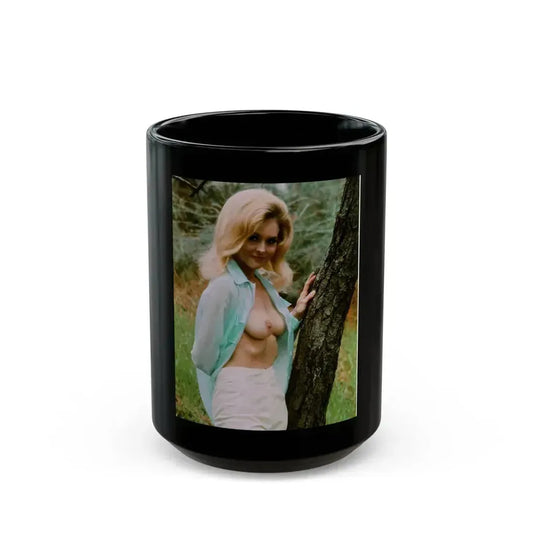 Diane McBain #12 (Vintage Female Icon) Black Coffee Mug 15oz - Go Mug Yourself