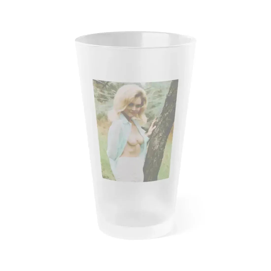 Diane McBain #12 (Vintage Female Icon) Frosted Pint Glass 16oz 16oz Frosted - Go Mug Yourself