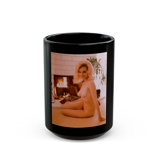 Diane McBain #13 (Vintage Female Icon) Black Coffee Mug-15oz-Go Mug Yourself