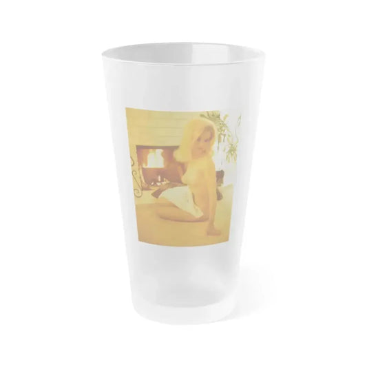Diane McBain #14 (Vintage Female Icon) Frosted Pint Glass 16oz 16oz Frosted - Go Mug Yourself