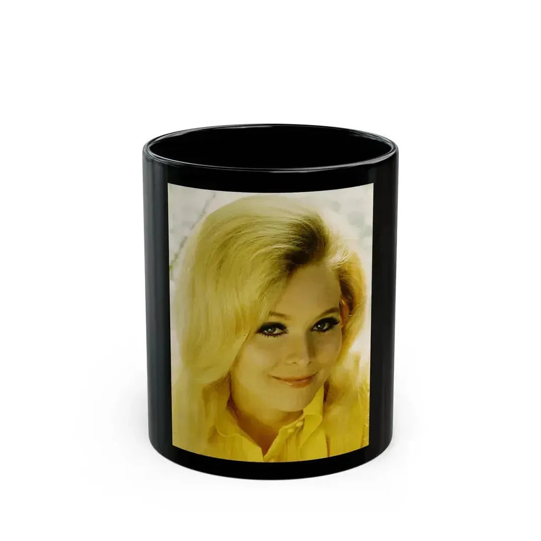 Diane McBain #16 (Vintage Female Icon) Black Coffee Mug 11oz - Go Mug Yourself
