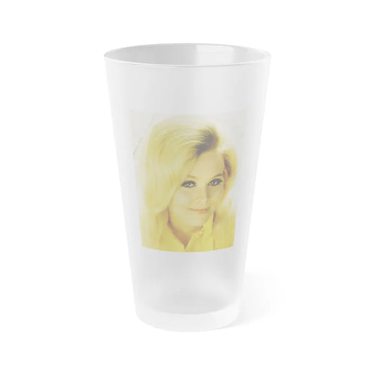 Diane McBain #16 (Vintage Female Icon) Frosted Pint Glass 16oz-16oz-Frosted-Go Mug Yourself