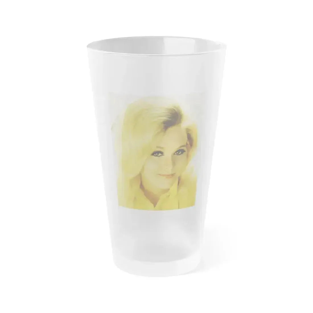 Diane McBain #16 (Vintage Female Icon) Frosted Pint Glass 16oz 16oz Frosted - Go Mug Yourself