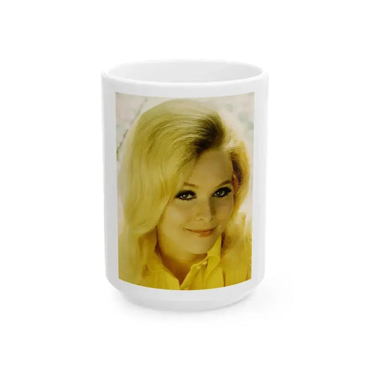Diane McBain #16 (Vintage Female Icon) White Coffee Mug 15oz - Go Mug Yourself