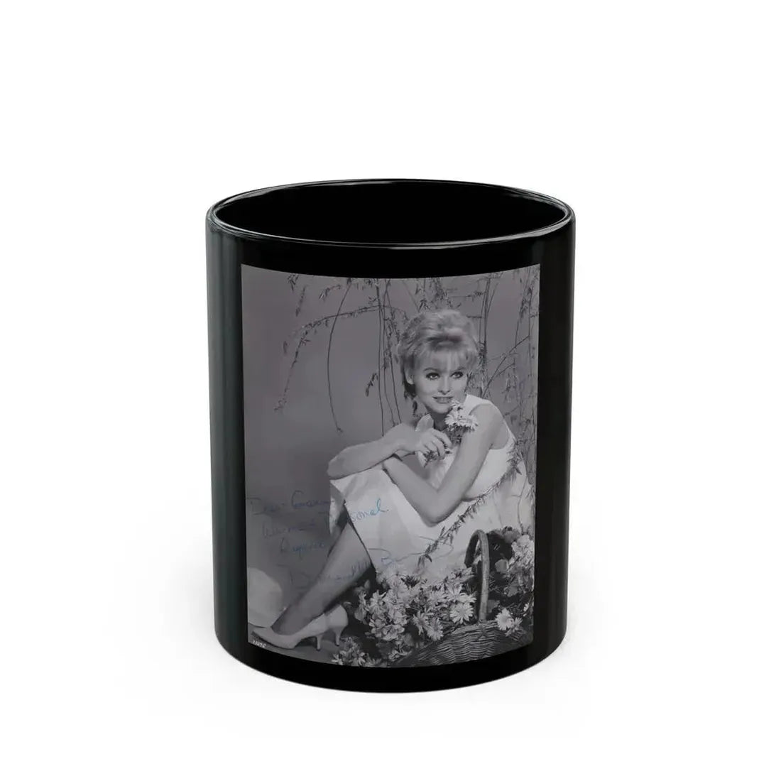 Diane McBain #22 (Vintage Female Icon) Black Coffee Mug 11oz - Go Mug Yourself