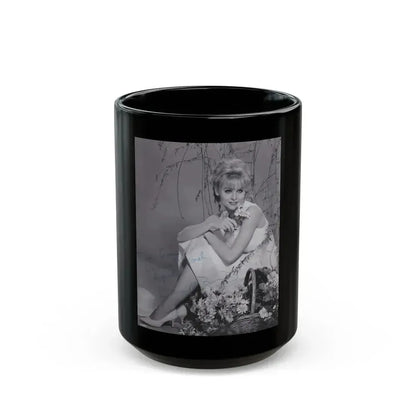 Diane McBain #22 (Vintage Female Icon) Black Coffee Mug 15oz - Go Mug Yourself