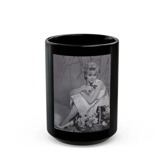 Diane McBain #22 (Vintage Female Icon) Black Coffee Mug 15oz - Go Mug Yourself