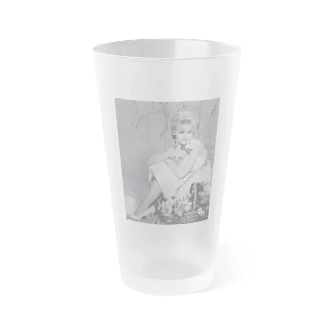 Diane McBain #22 (Vintage Female Icon) Frosted Pint Glass 16oz 16oz Frosted - Go Mug Yourself