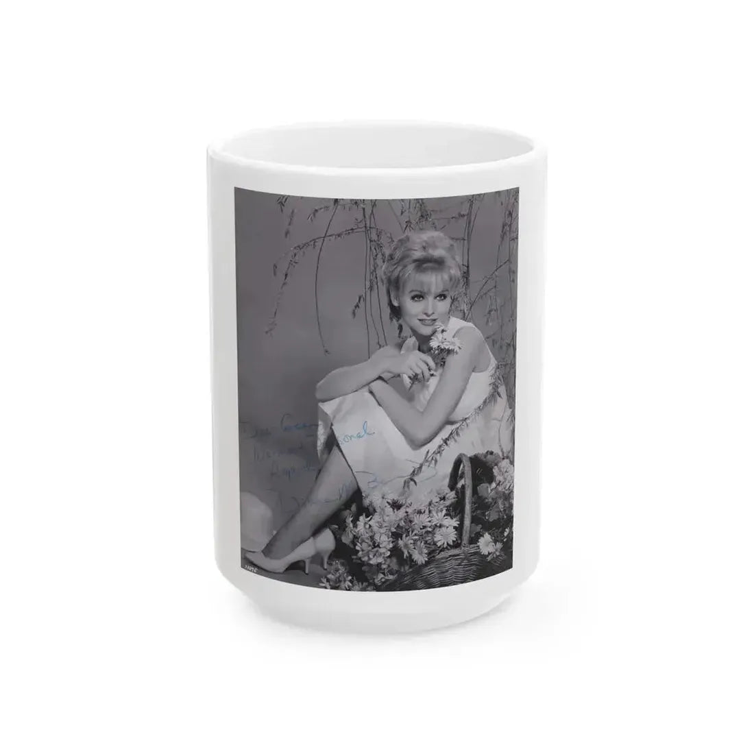 Diane McBain #22 (Vintage Female Icon) White Coffee Mug 15oz - Go Mug Yourself