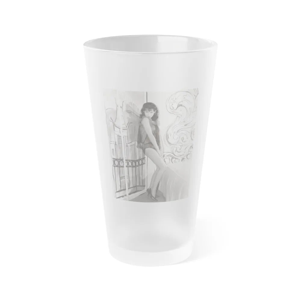 Diane McBain #24 (Vintage Female Icon) Frosted Pint Glass 16oz-16oz-Frosted-Go Mug Yourself