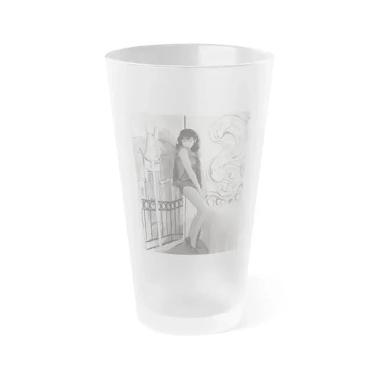 Diane McBain #24 (Vintage Female Icon) Frosted Pint Glass 16oz 16oz Frosted - Go Mug Yourself