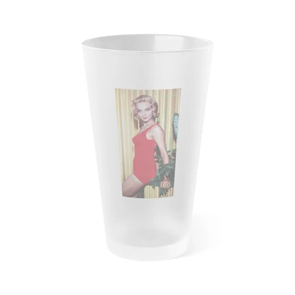 Diane McBain #26 (Vintage Female Icon) Frosted Pint Glass 16oz-16oz-Frosted-Go Mug Yourself