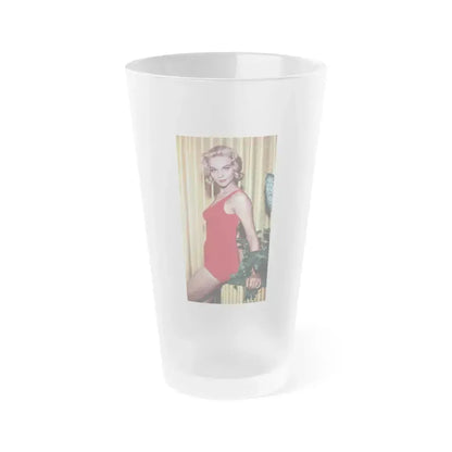 Diane McBain #26 (Vintage Female Icon) Frosted Pint Glass 16oz 16oz Frosted - Go Mug Yourself