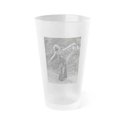 Diane McBain #27 (Vintage Female Icon) Frosted Pint Glass 16oz-16oz-Frosted-Go Mug Yourself