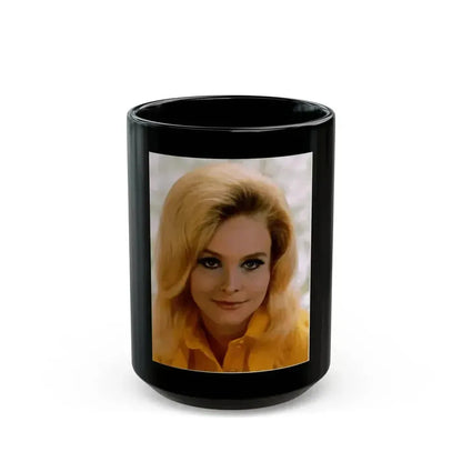 Diane McBain #28 (Vintage Female Icon) Black Coffee Mug 15oz - Go Mug Yourself
