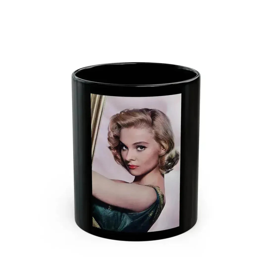 Diane McBain #30 (Vintage Female Icon) Black Coffee Mug 11oz - Go Mug Yourself
