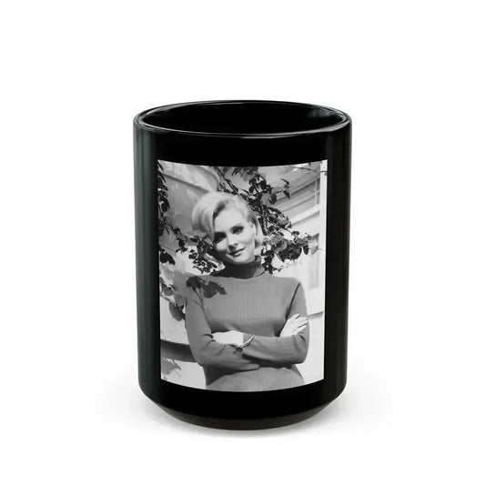 Diane McBain #33 (Vintage Female Icon) Black Coffee Mug 15oz - Go Mug Yourself