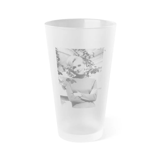 Diane McBain #33 (Vintage Female Icon) Frosted Pint Glass 16oz-16oz-Frosted-Go Mug Yourself