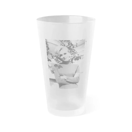 Diane McBain #33 (Vintage Female Icon) Frosted Pint Glass 16oz 16oz Frosted - Go Mug Yourself
