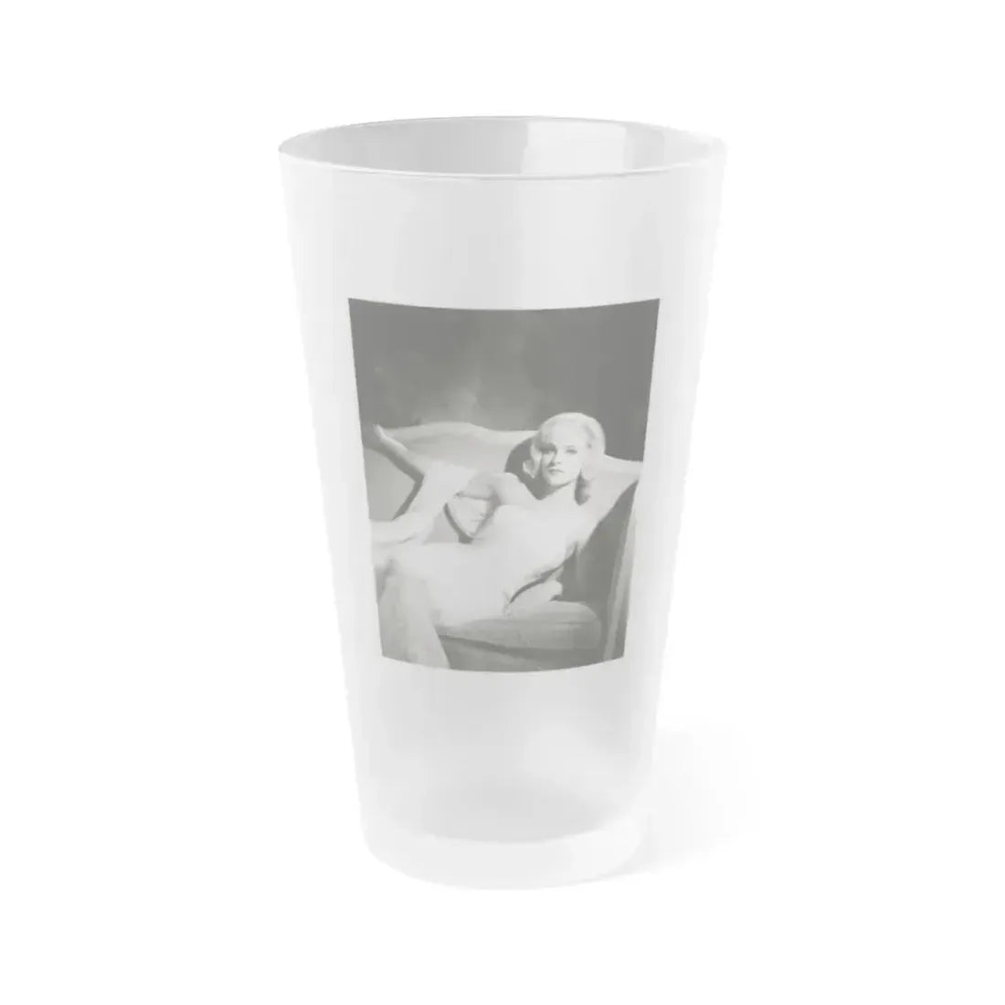 Diane McBain #39 (Vintage Female Icon) Frosted Pint Glass 16oz 16oz Frosted - Go Mug Yourself