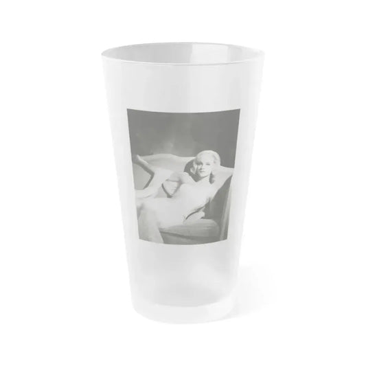 Diane McBain #39 (Vintage Female Icon) Frosted Pint Glass 16oz 16oz Frosted - Go Mug Yourself