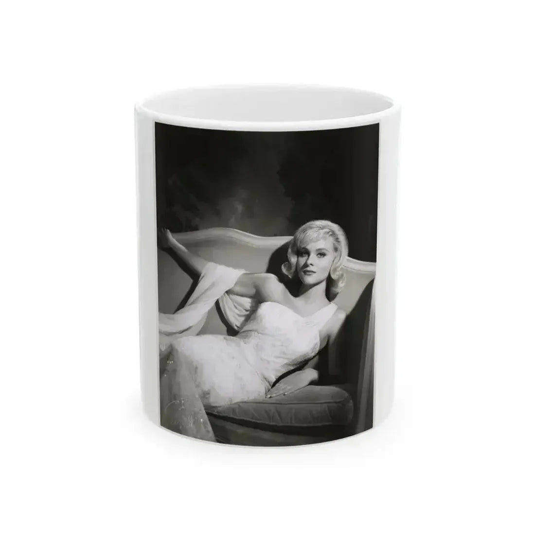 Diane McBain #39 (Vintage Female Icon) White Coffee Mug 11oz - Go Mug Yourself