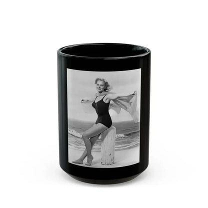 Diane McBaine #09 (Vintage Female Icon) Black Coffee Mug 15oz - Go Mug Yourself