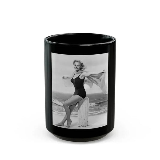 Diane McBaine #09 (Vintage Female Icon) Black Coffee Mug 15oz - Go Mug Yourself