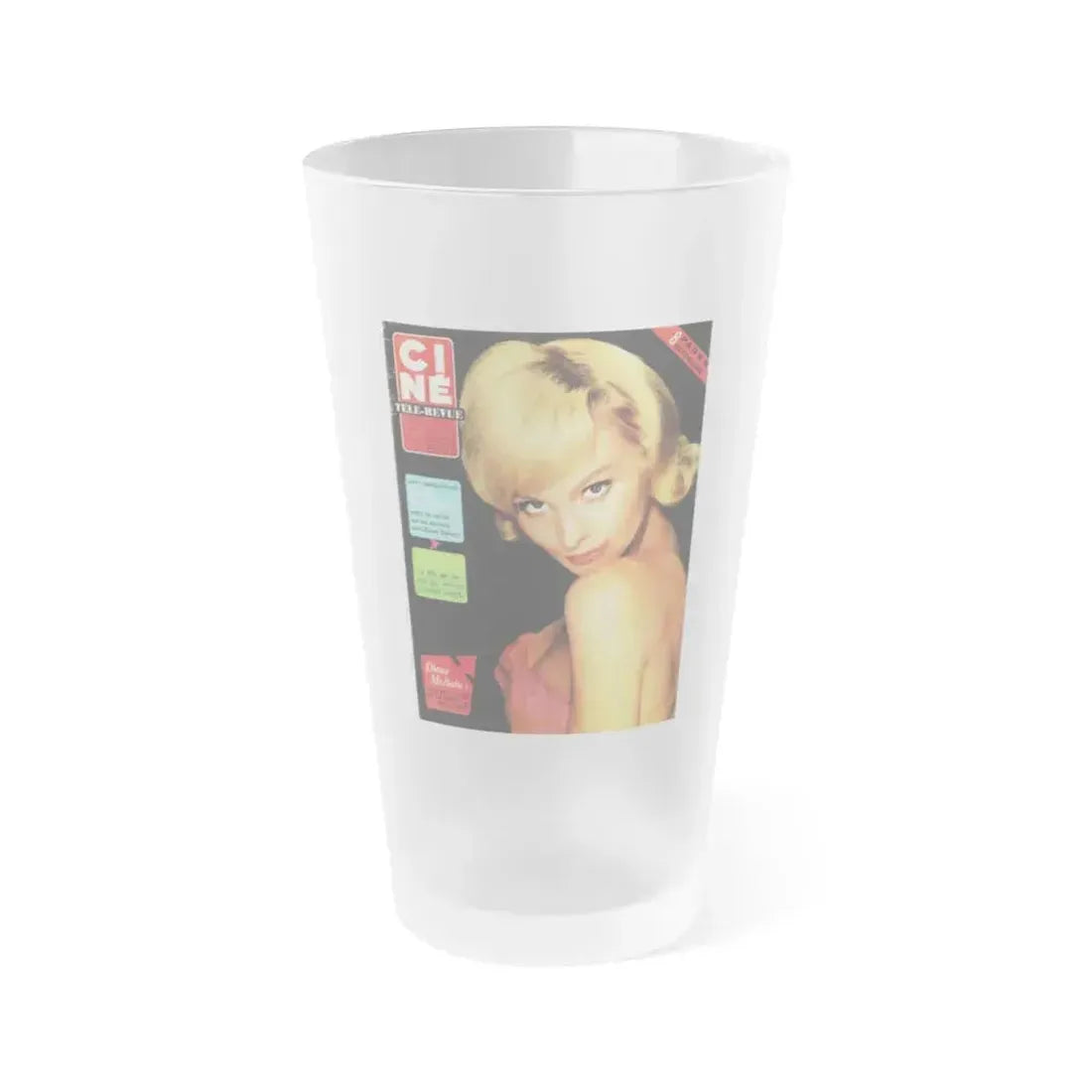 Diane McBaine #11 (Vintage Female Icon) Frosted Pint Glass 16oz 16oz Frosted - Go Mug Yourself