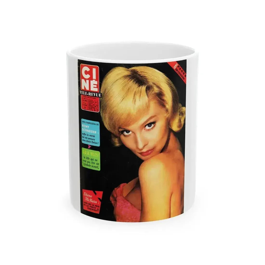 Diane McBaine #11 (Vintage Female Icon) White Coffee Mug 11oz - Go Mug Yourself