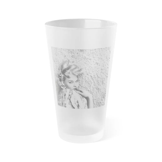 Diane McBaine #12 (Vintage Female Icon) Frosted Pint Glass 16oz-16oz-Frosted-Go Mug Yourself