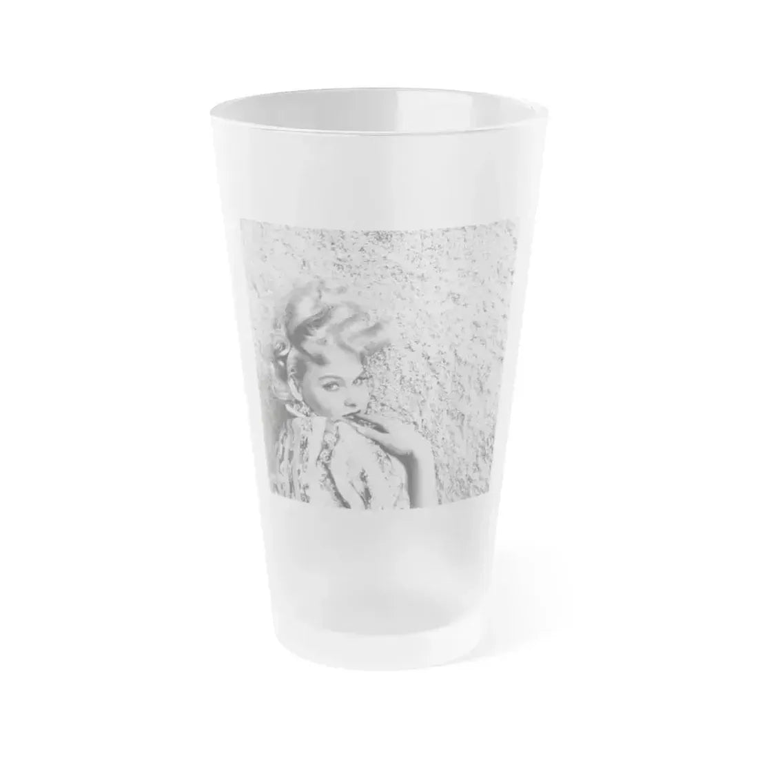 Diane McBaine #12 (Vintage Female Icon) Frosted Pint Glass 16oz 16oz Frosted - Go Mug Yourself