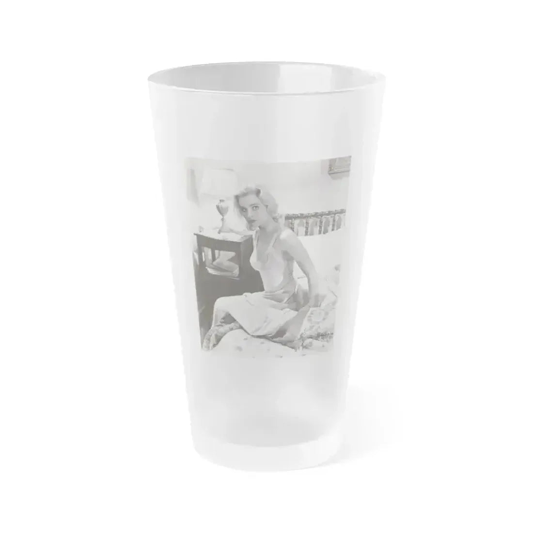 Diane McBaine #20 (Vintage Female Icon) Frosted Pint Glass 16oz 16oz Frosted - Go Mug Yourself