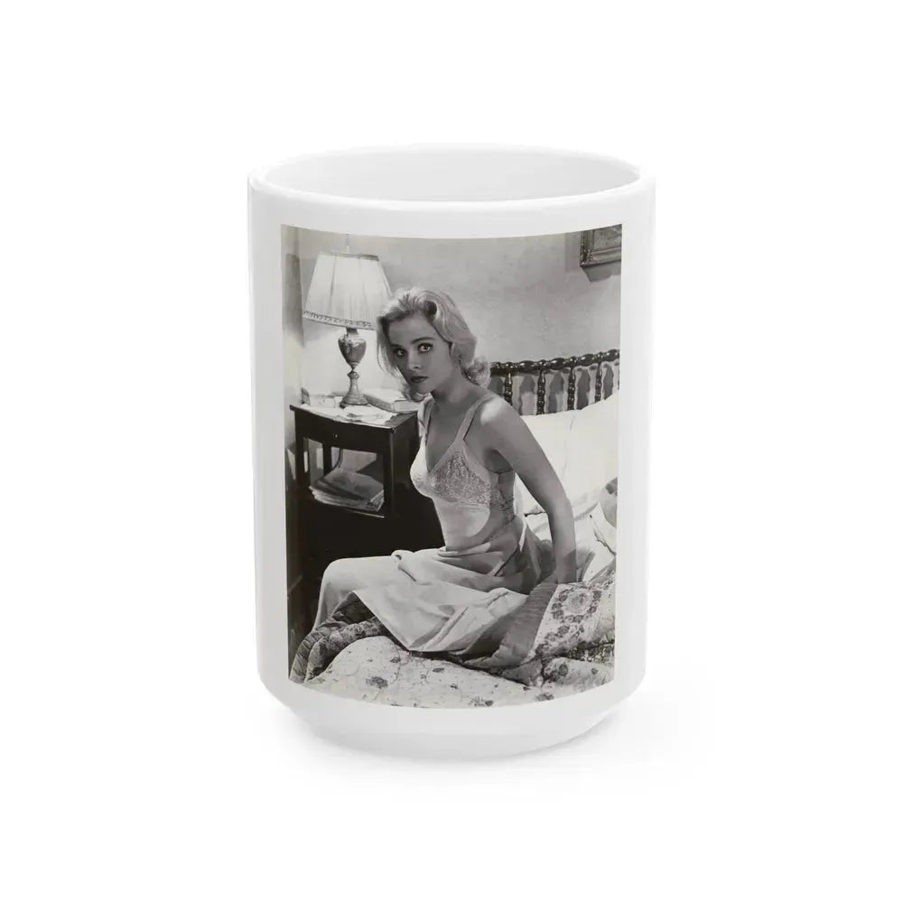 Diane McBaine #20 (Vintage Female Icon) White Coffee Mug 15oz - Go Mug Yourself