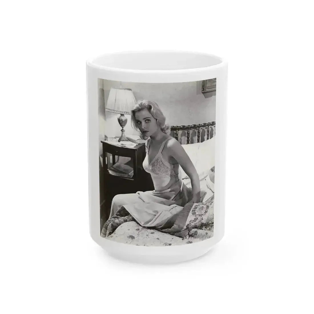Diane McBaine #20 (Vintage Female Icon) White Coffee Mug 15oz - Go Mug Yourself