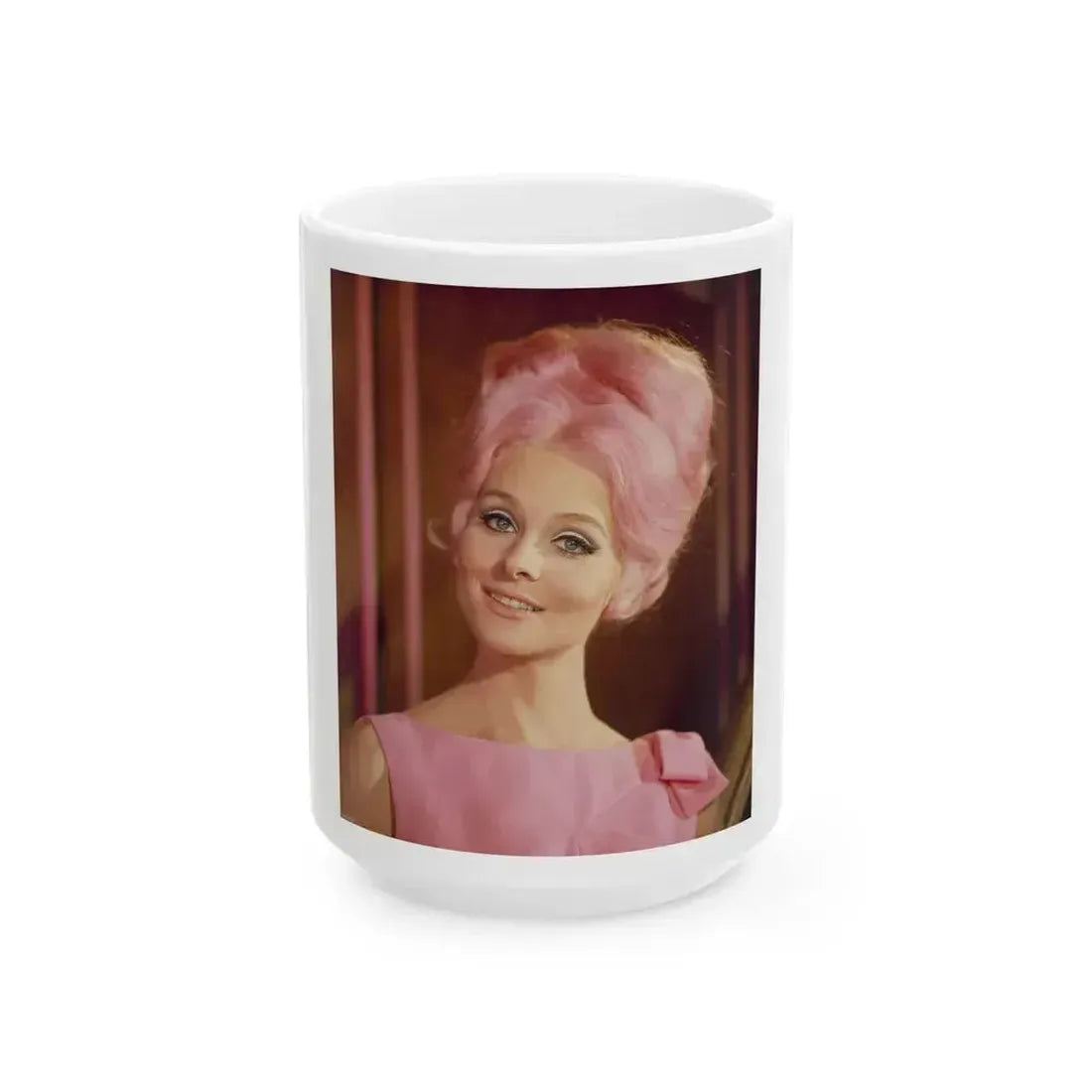 Diane McBaine #23 (Vintage Female Icon) White Coffee Mug 15oz - Go Mug Yourself