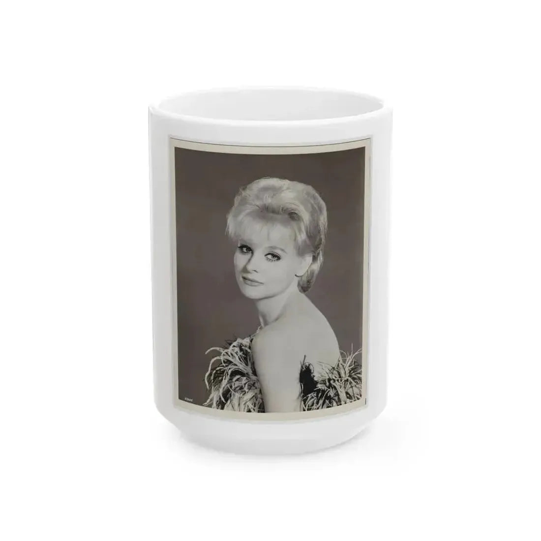 Diane McBaine #37 (Vintage Female Icon) White Coffee Mug 15oz - Go Mug Yourself